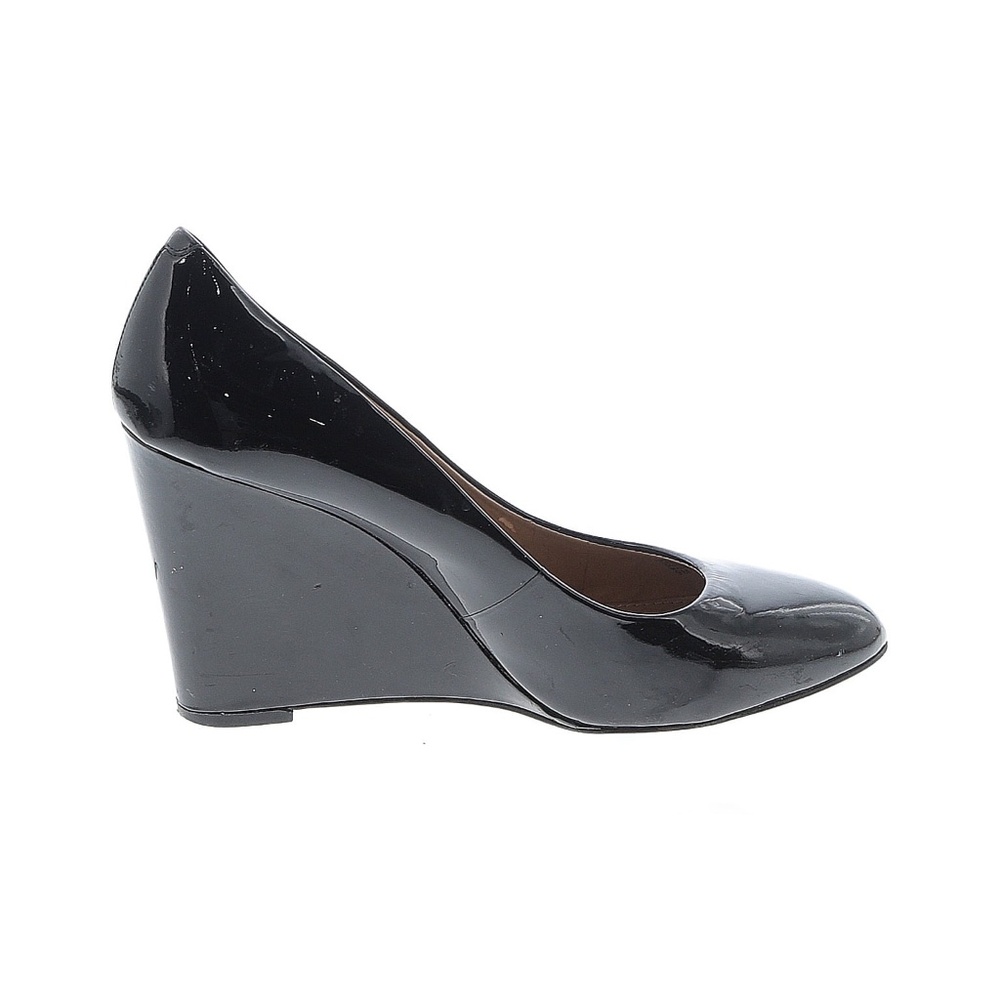 🖤 Banana Republic Black Patent Leather Wedge Pumps Heels (Size 9)